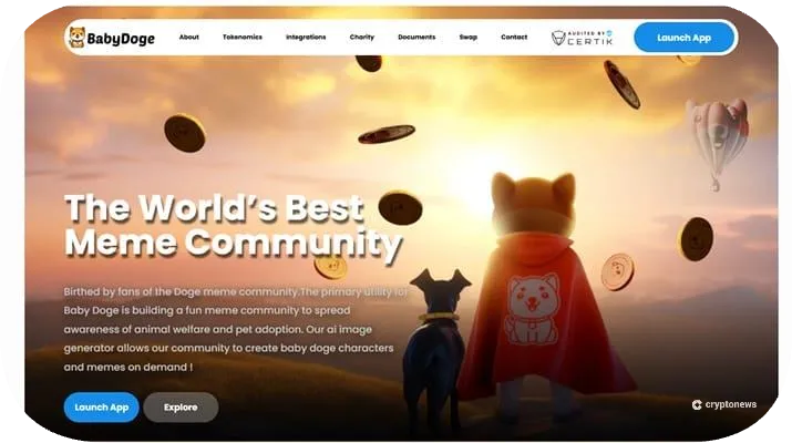 baby doge coin is a deflationary meme coin