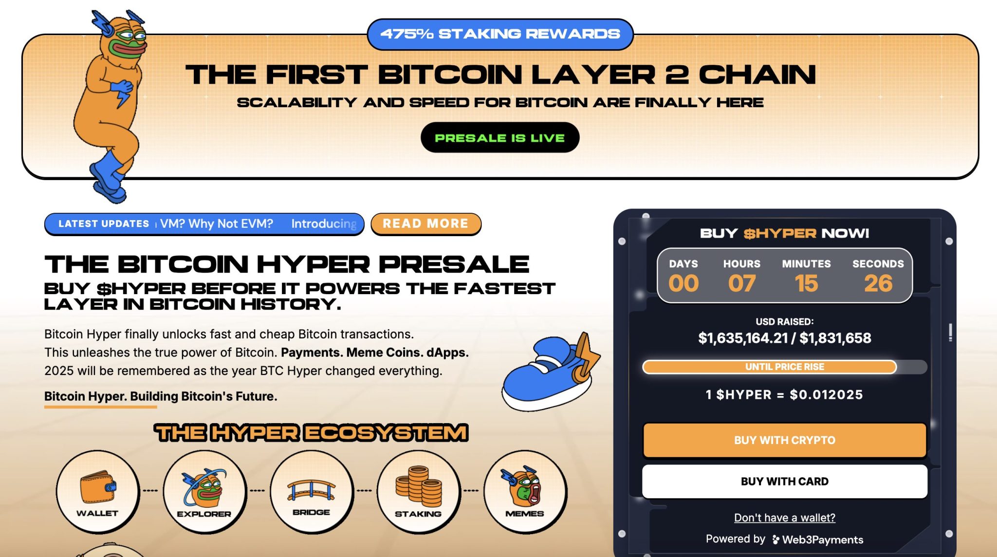 Bitcoin Hyper (HYPER) Kumpulkan Rp26,1 Miliar Untuk Luncurkan Solusi Bitcoin L2