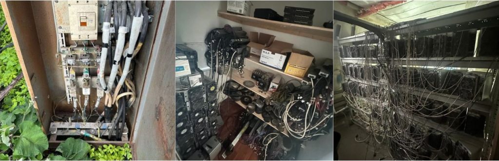 Images from the raid.