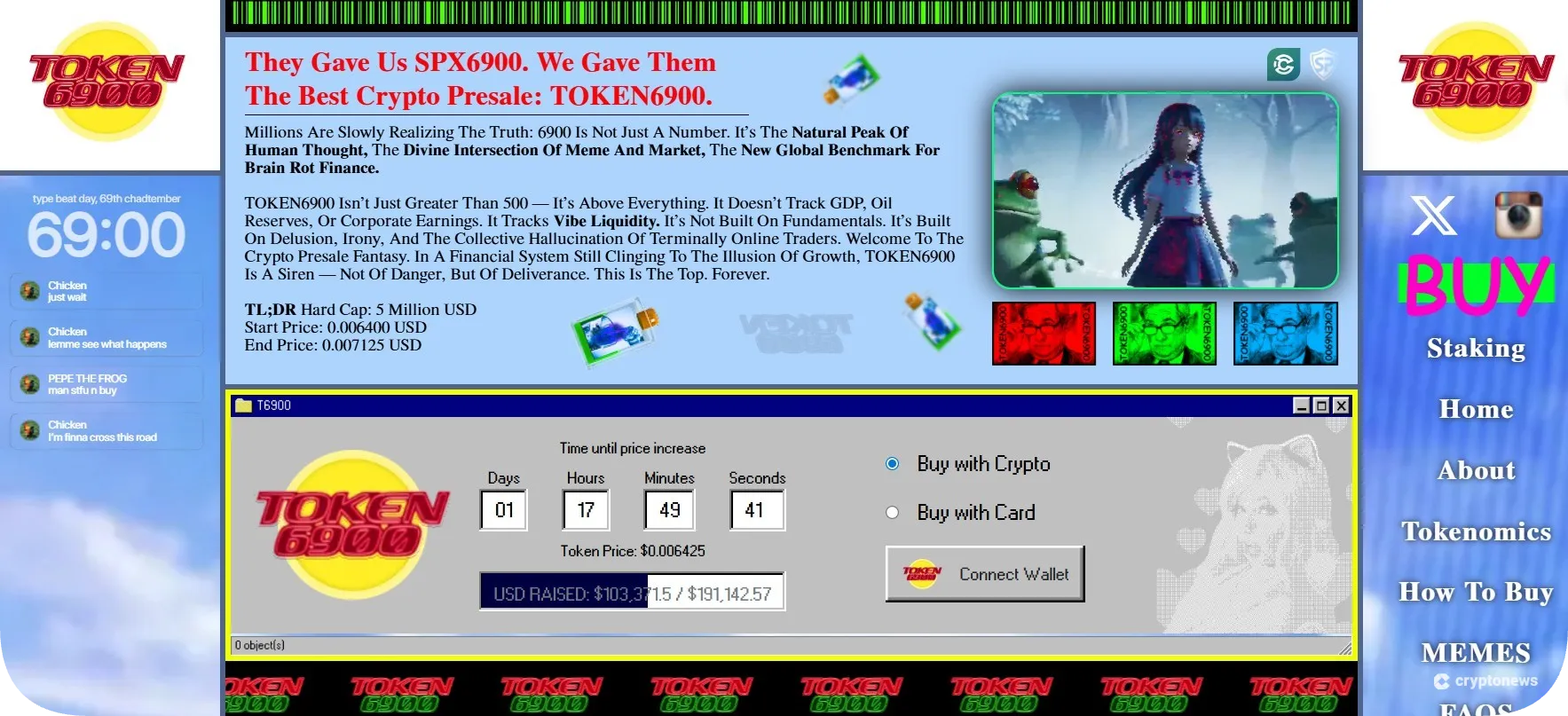 Token 6900 Homepage