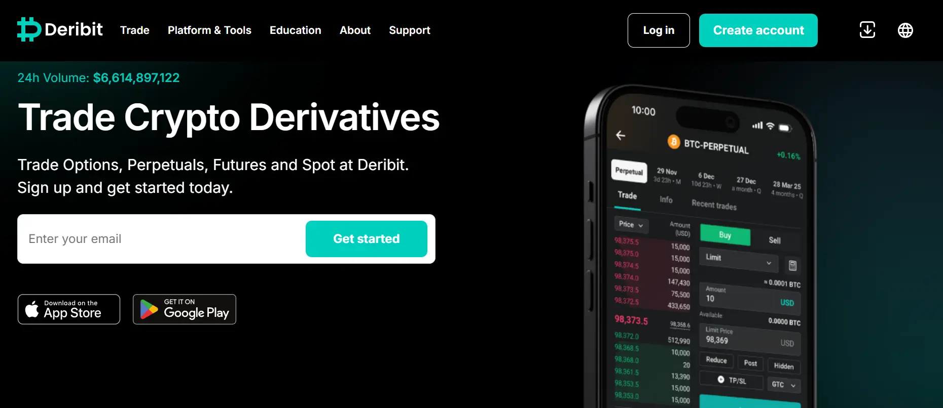 deribit xp options
