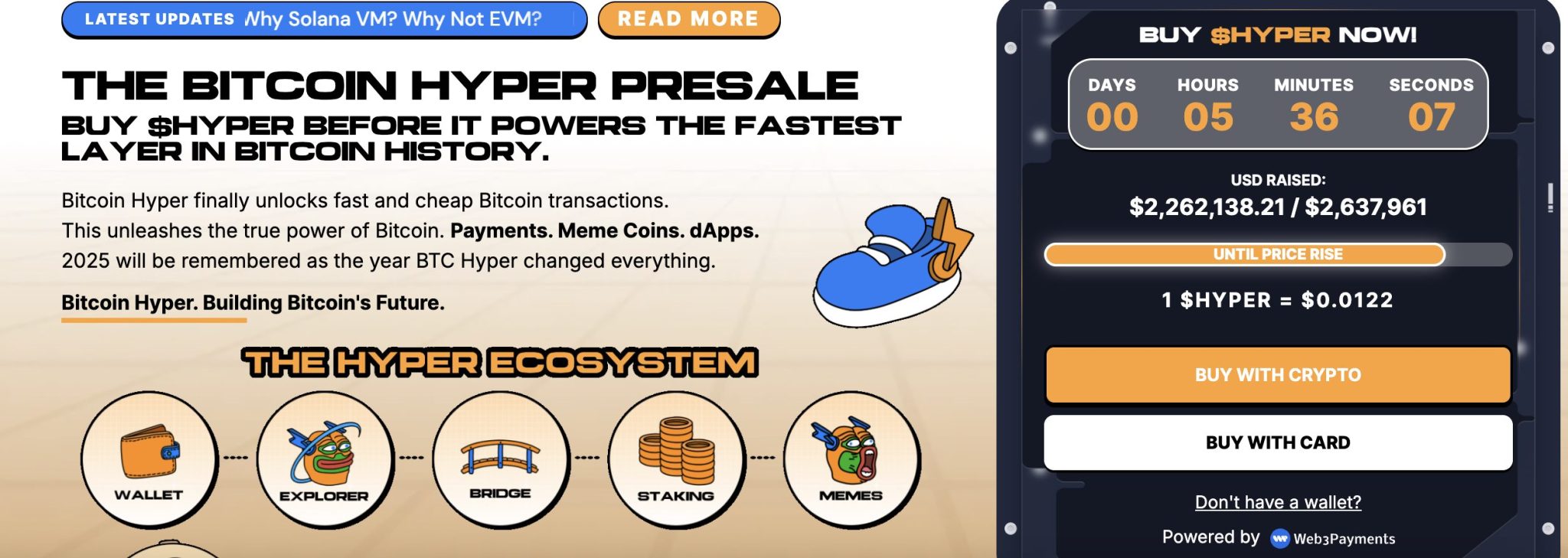 Presale Bitcoin Hyper Capai Rp36,7 Miliar Saat Harga Naik Makin Dekat