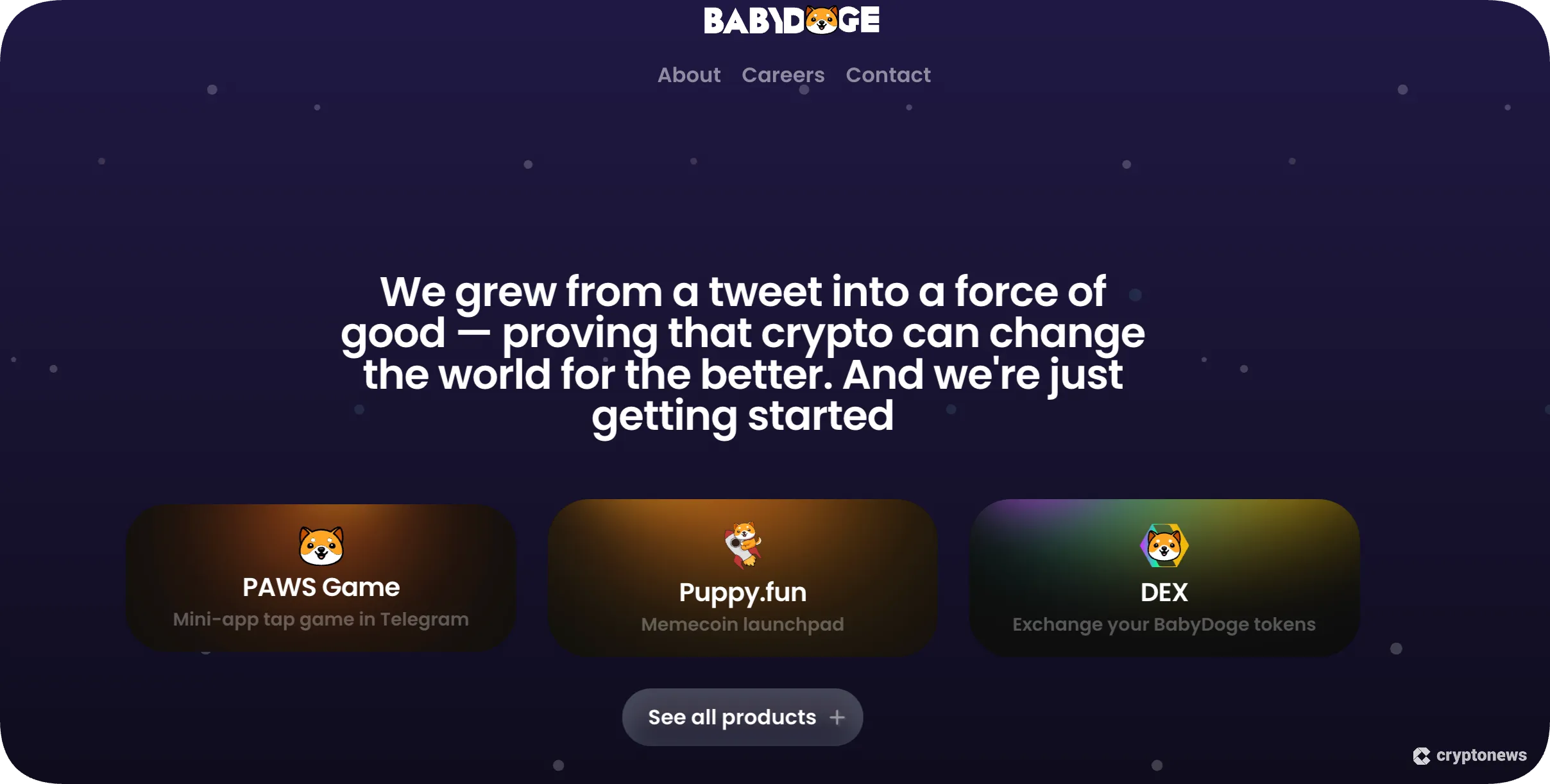 screenshot of baby doge