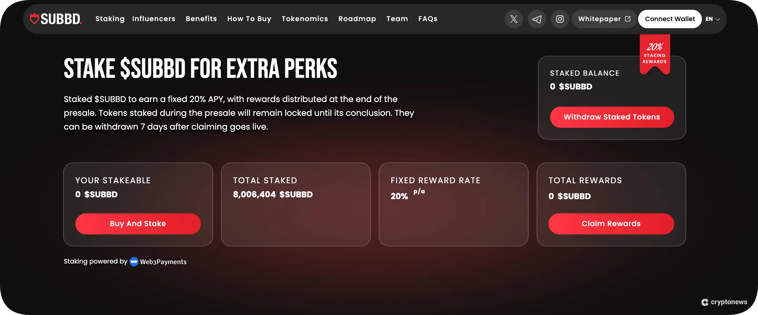 best crypto staking coins subbd ai token for content creation