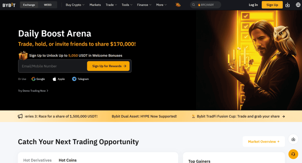 Bybit Homepage