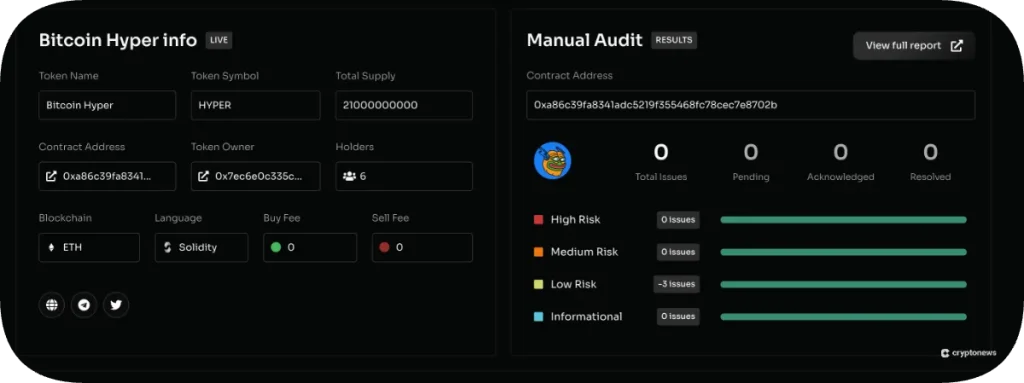 new crypto project proof of audit