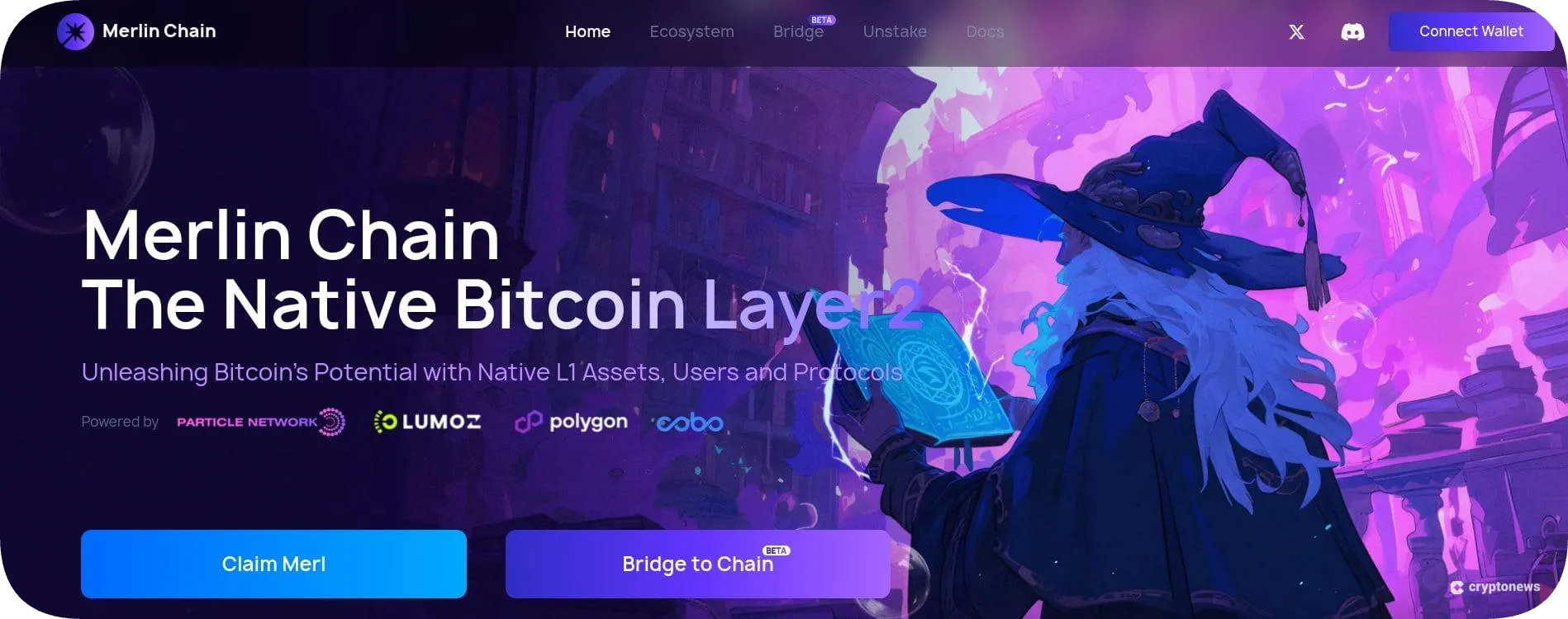 Bitcoin layer 2 project Merlin