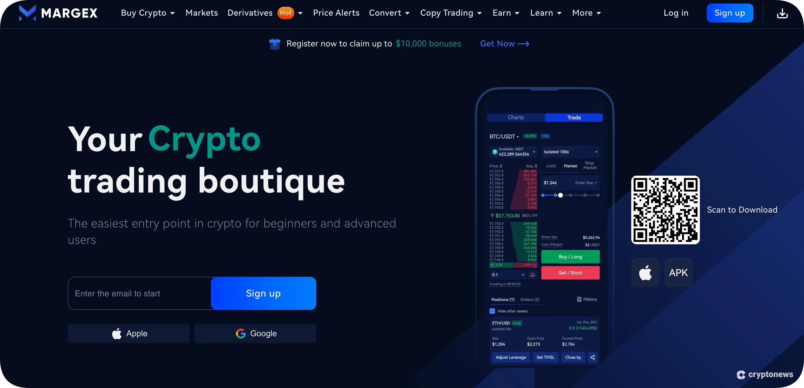 crypto giveaways margex trading