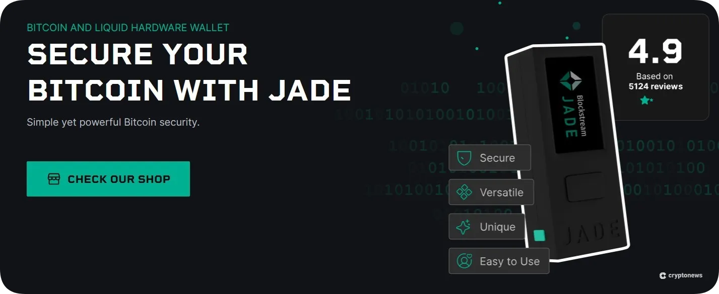 blockstream jade non-custodial bitcoin wallet