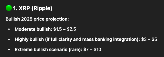ChatGPT predicts XRP