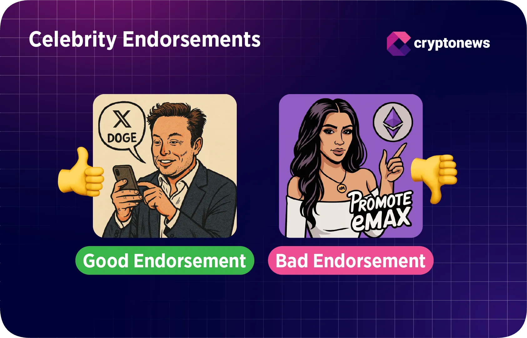 celebrity endorsements regarding shitcoins