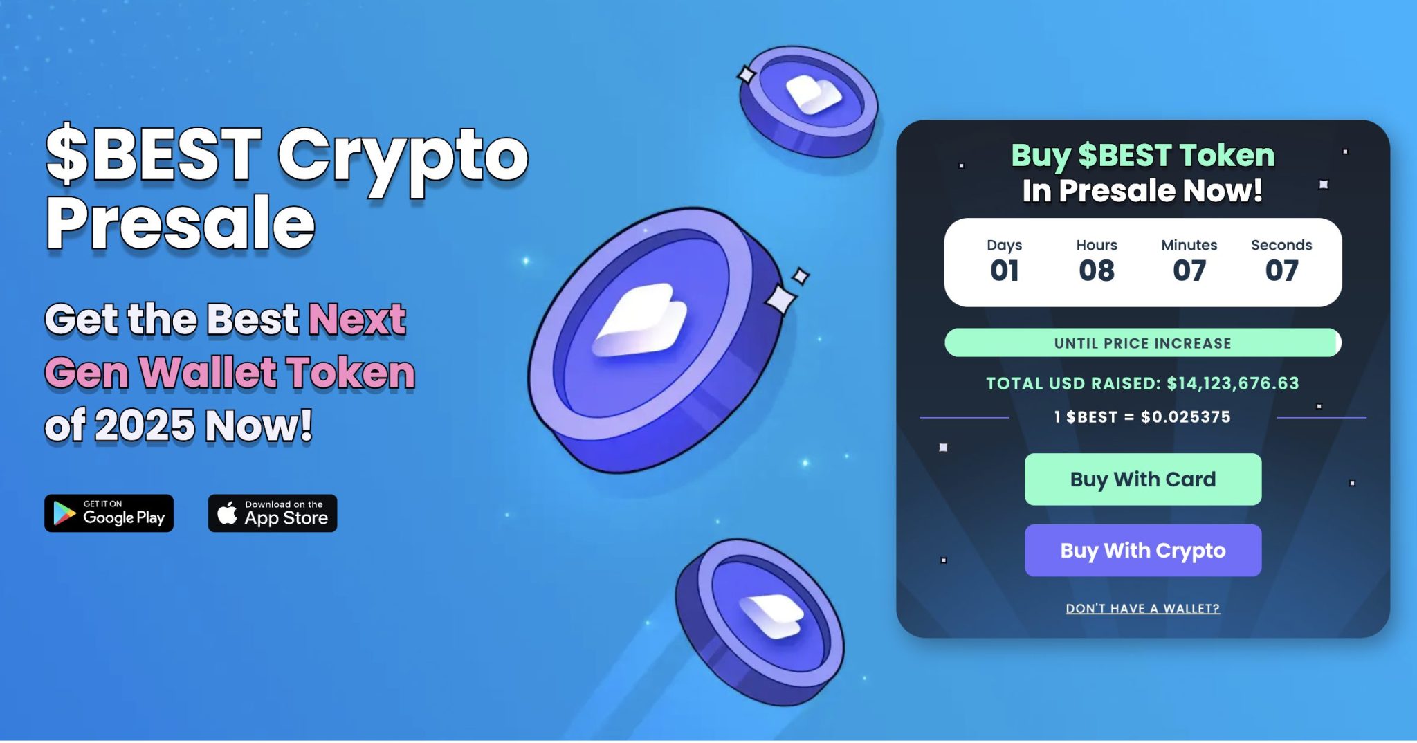 Dengan pasar crypto yang terus naik, kebutuhan untuk menyimpan aset dengan aman semakin penting. Salah satu presale crypto paling populer tahun ini adalah Best Wallet Token (BEST), dompet digital inovatif yang menawarkan berbagai fitur canggih, dukungan multichain, dan biaya swap rendah.