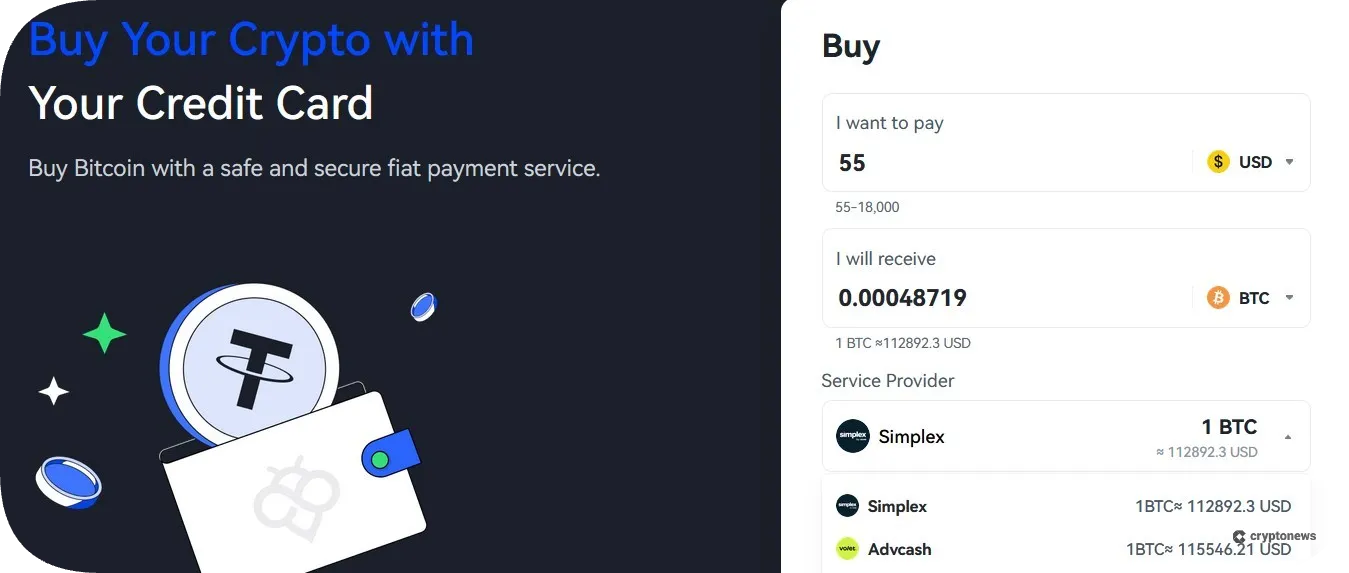 deposit method of toobit