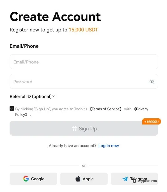 toobit official website