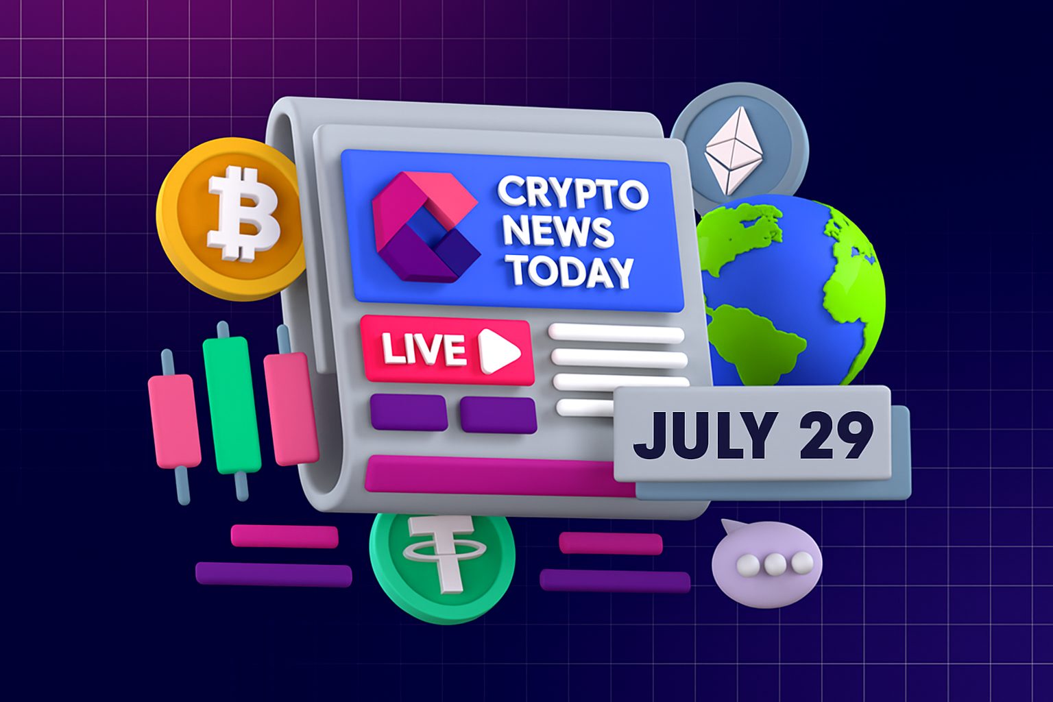 [LIVE] Crypto News Today: Latest Updates for July 29, 2025 – Ethereum Spot ETFs Record 17 Straight Days of Gains, ETH Holds Above $3.7K