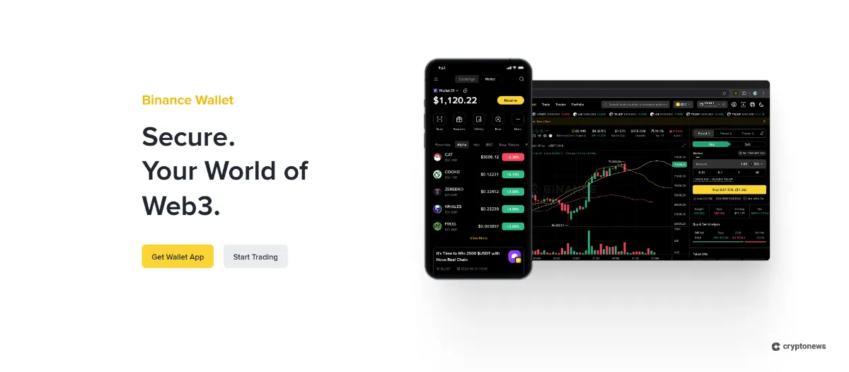 binance exchange with a built-in wallet