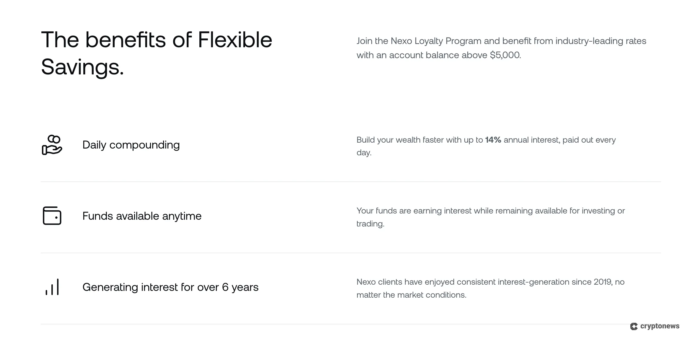 staking rewards flexible savings