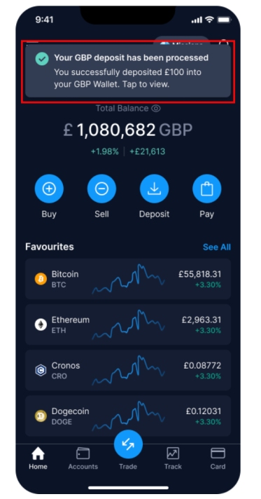 Crypto.com deposit funds