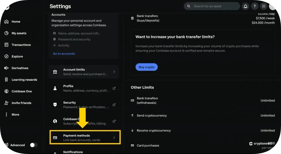 link your payment method