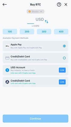 Crypto.com Onchain buy crypto