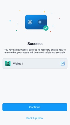 Crypto.com Onchain wallet creation