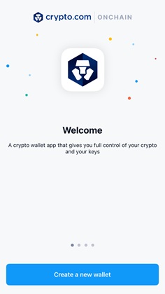 Crypto.com Onchain welcome page