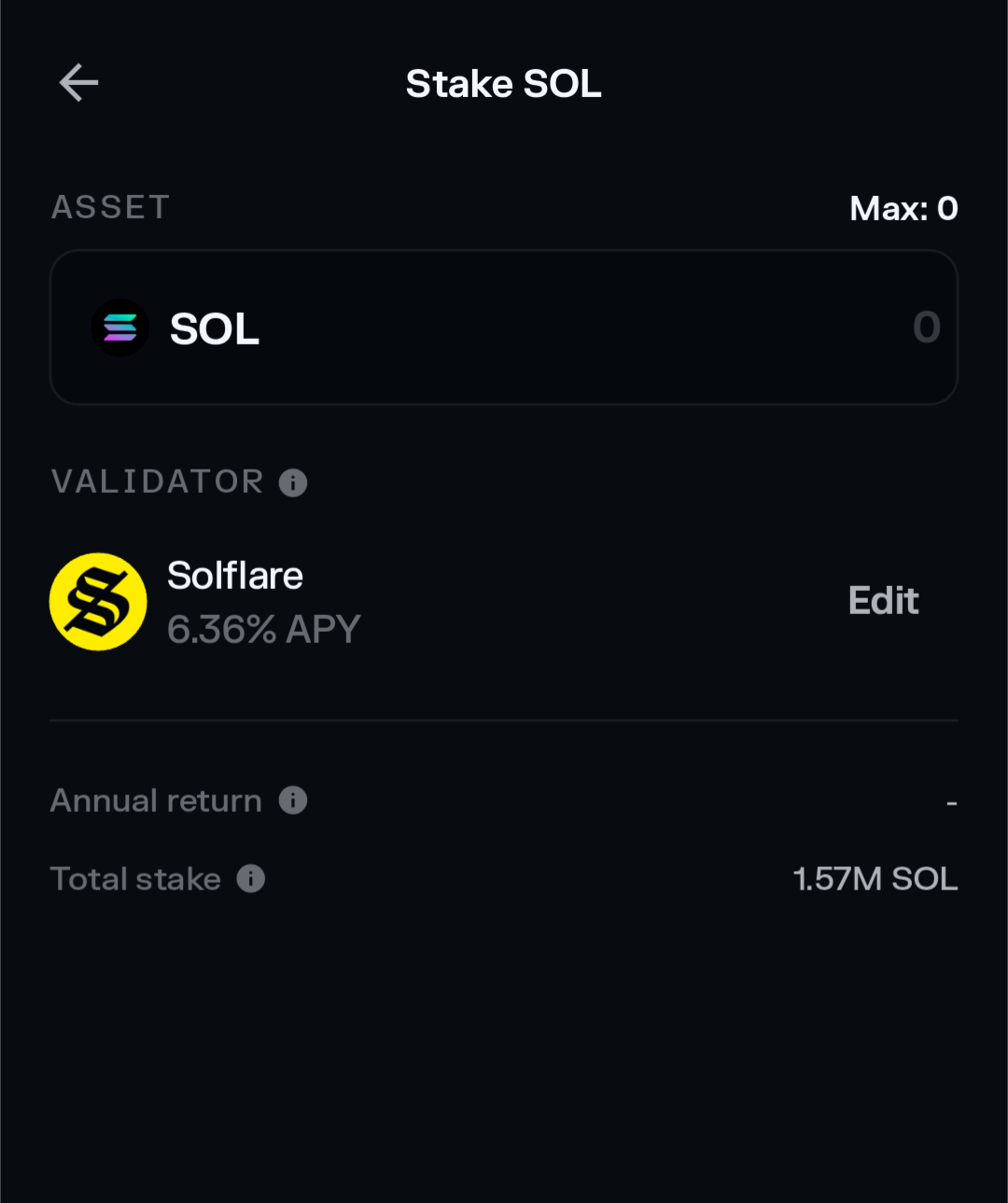solflare staking