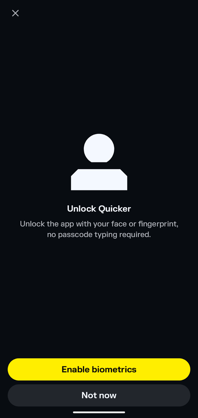 solflare wallet biometric lock