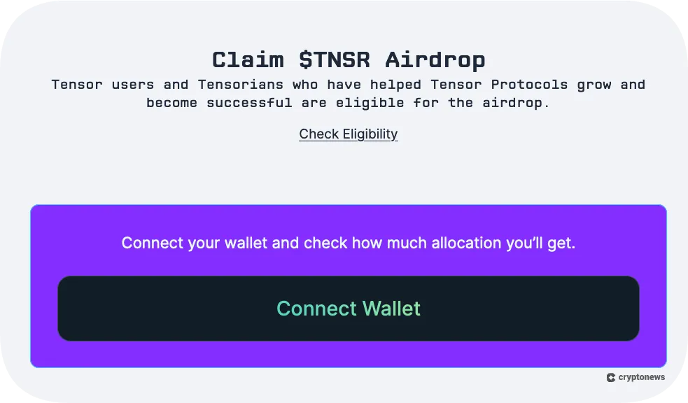 tensor solana airdrop