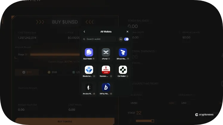 Unstaked link wallet