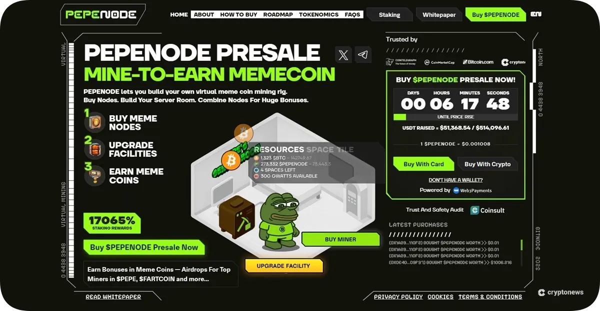 PEPENODE, next token to hit $1