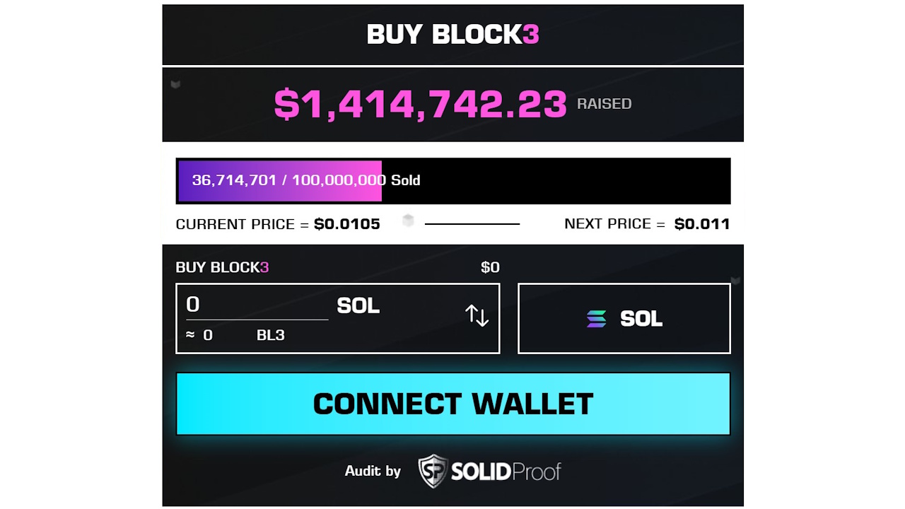 Block3 Presale Page