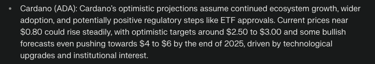 Cardano (ADA) naik 8% dalam sepekan terakhir seiring meningkatnya minat terhadap jaringan blockchain yang ramah lingkungan dan dapat diskalakan.
