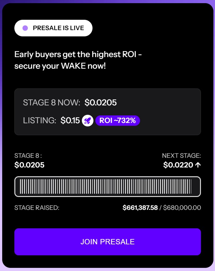 wewake presale widget
