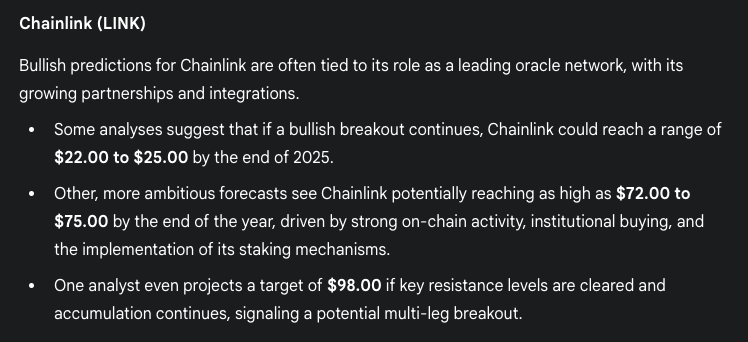 google gemini ai predicts link