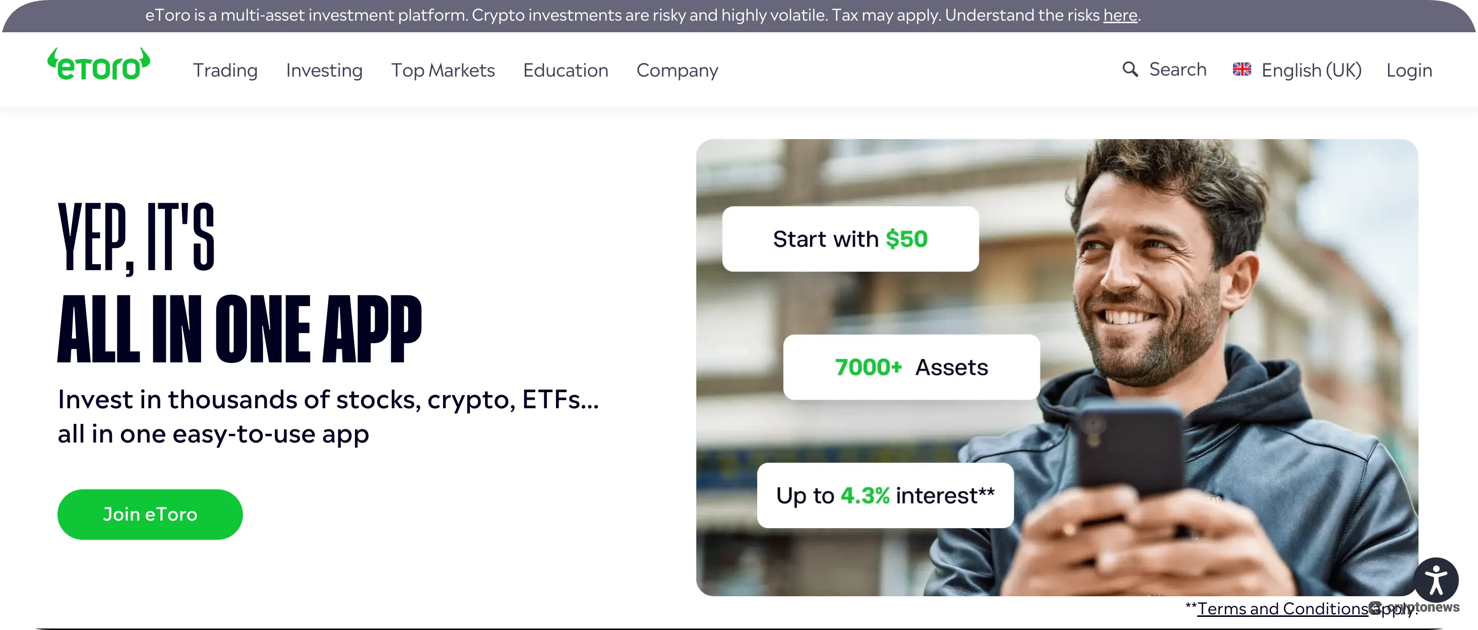 etoro homepage
