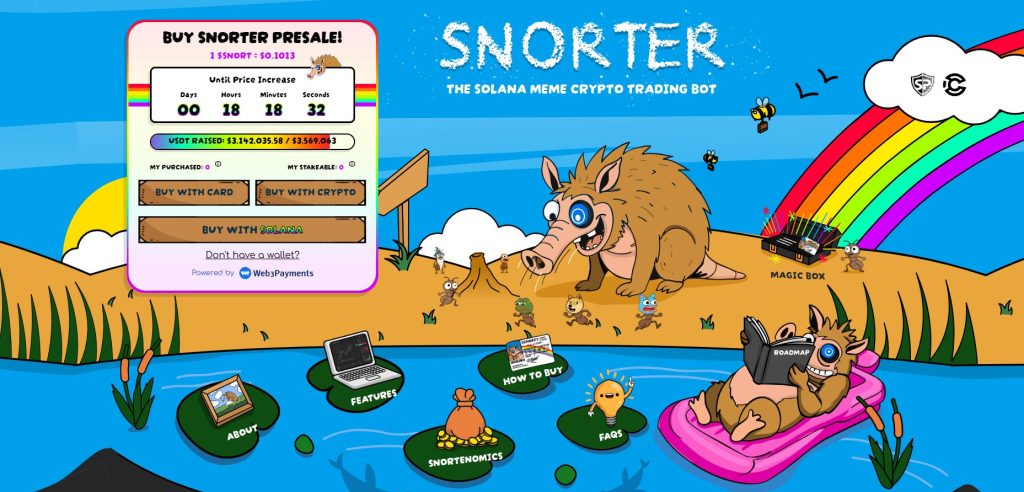 Unlock the Secrets: Transform $10 into $10,000 with These 1000x Potential Cryptos! Snorter Bot (SNORT) trading tool