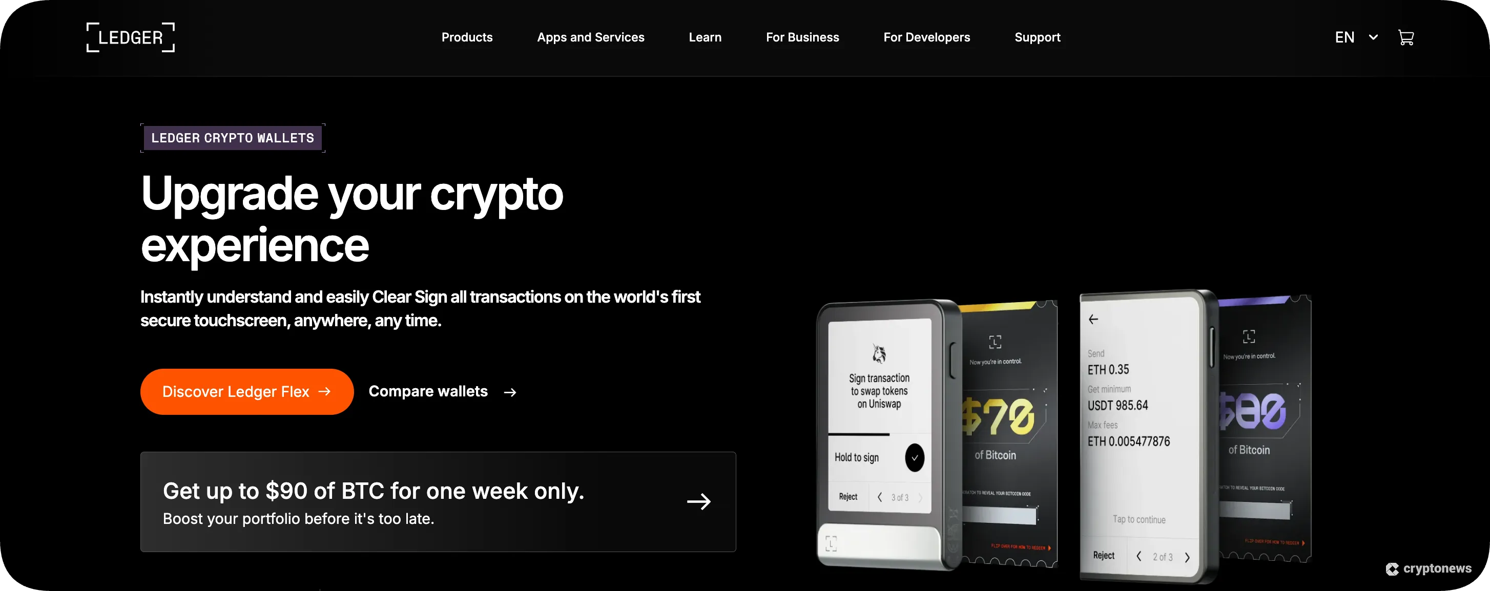 cold storing your chainlink on ledger