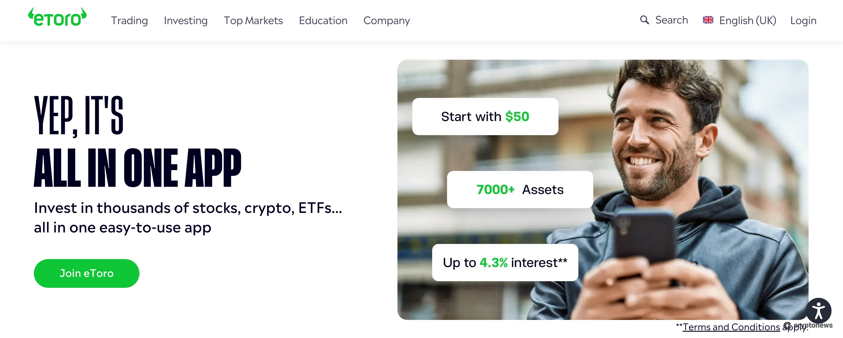 etoro is a good exchange app