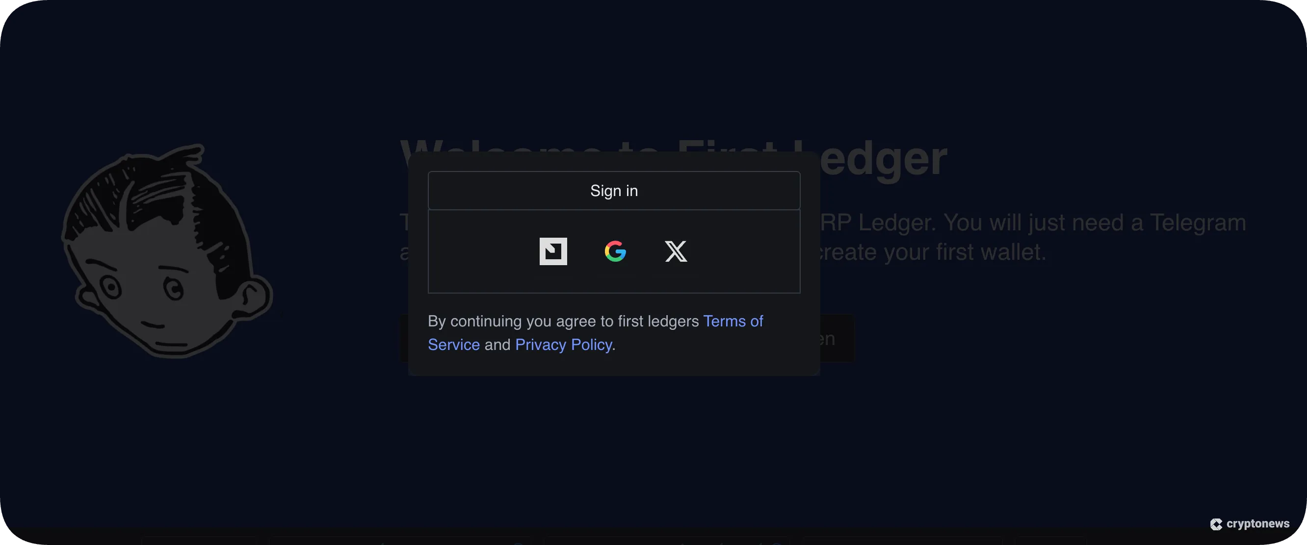 first step to create an xrp meme coin using first ledger is to sign in