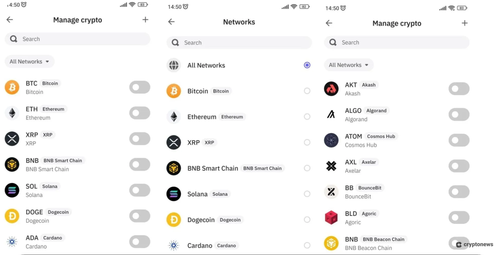 supported coins and networks on trust wallet
