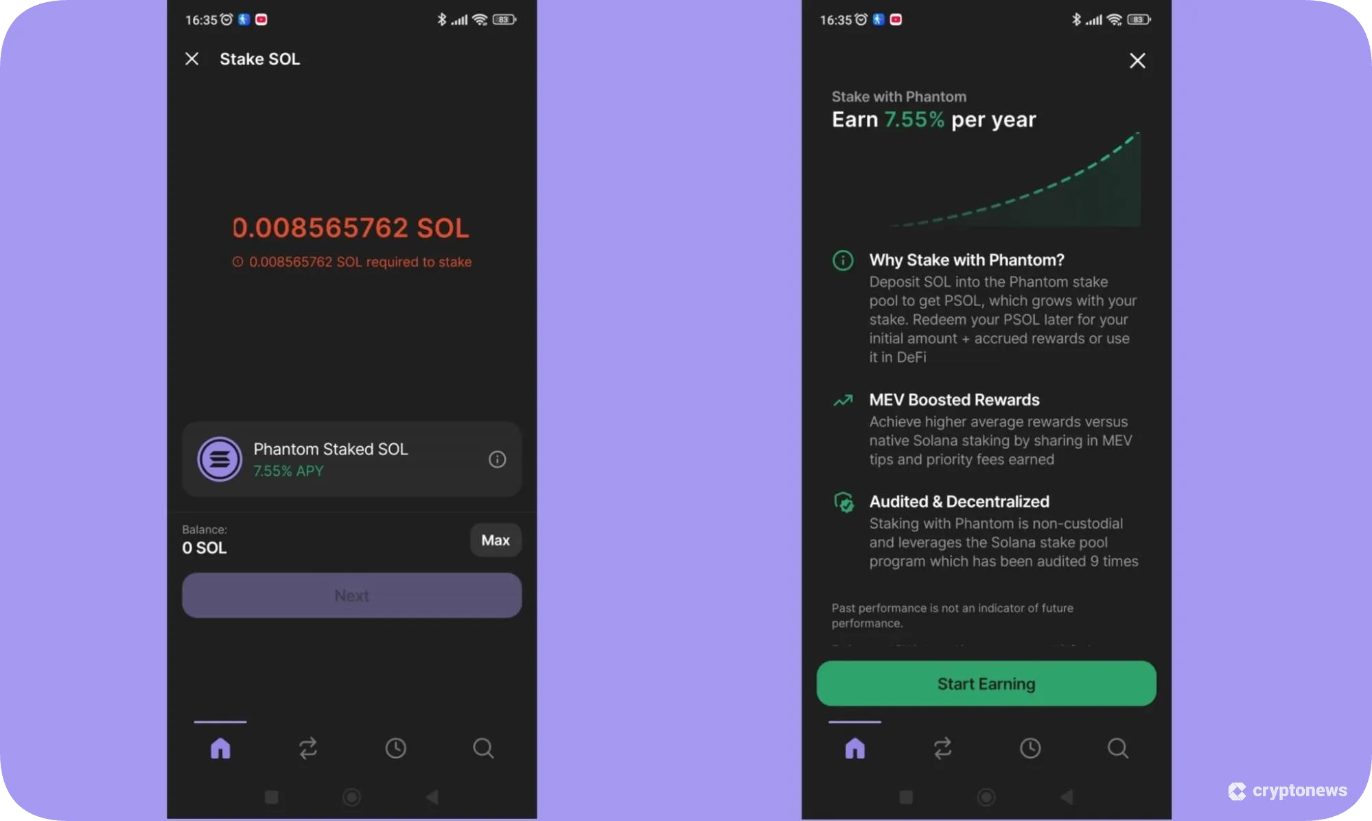 solana staking on phantom wallet