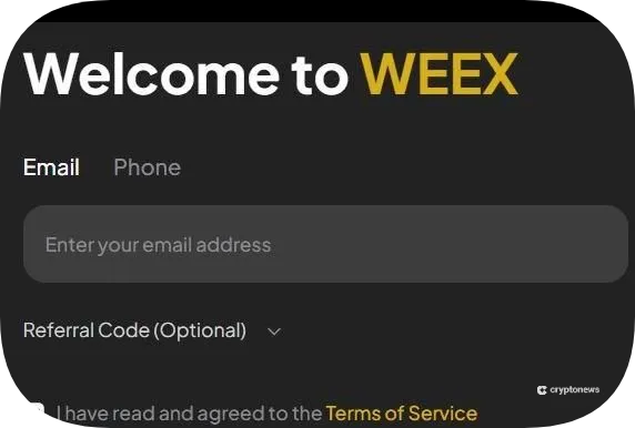 first step to trade with weex is to sign up