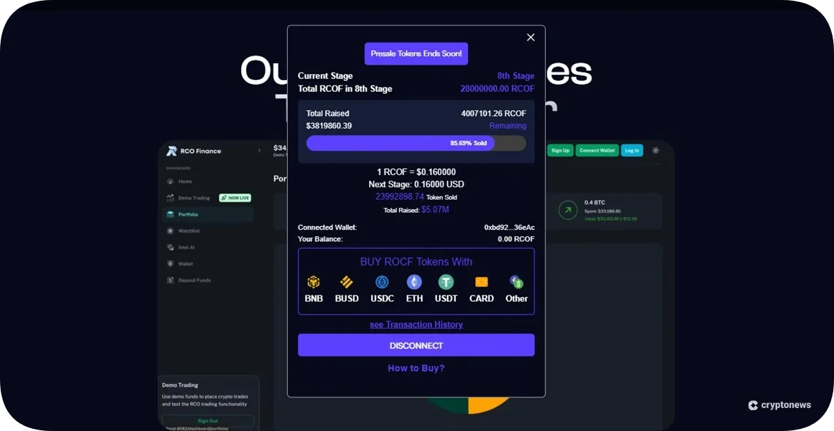 how to buy rcof tokens