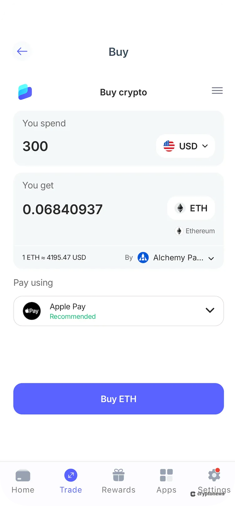 supported payments on best wallet