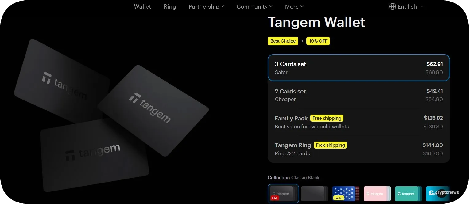 the best Web3 Wallet for Cross-Chain Swaps is tangem