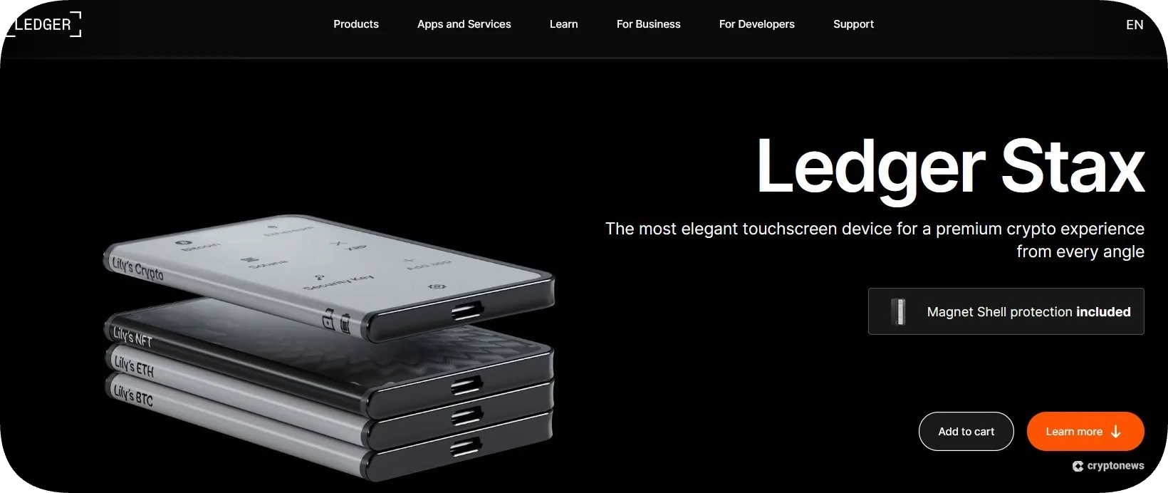 the best Web3 Wallet for Portfolio Diversification is ledger stax