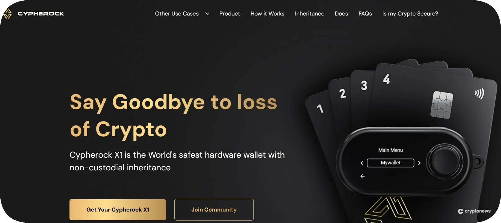 the best DeFi Wallet for Cold Storage is cypherock