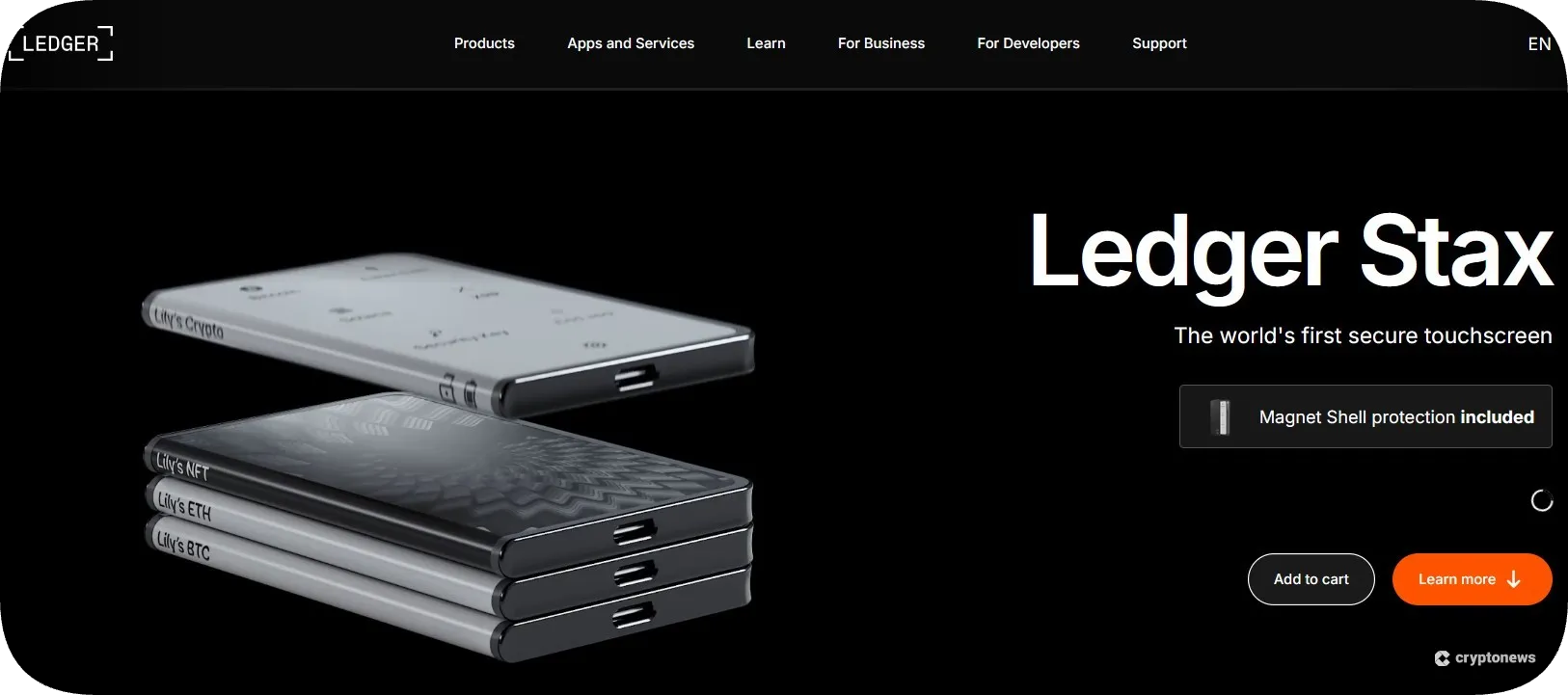 the best DeFi Wallet for Frequent Traders is ledger stax