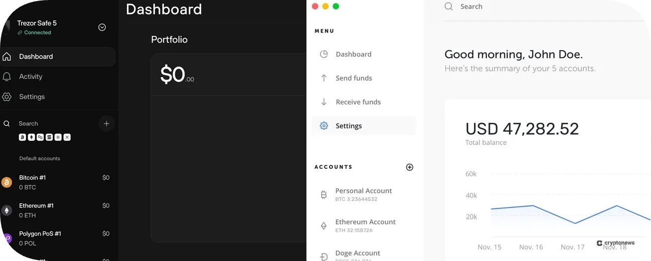 companion apps of trezor and ledger